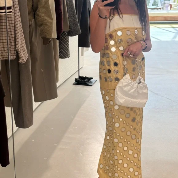 Tory Burch Strapless Gold Dress - Picture 2 of 2